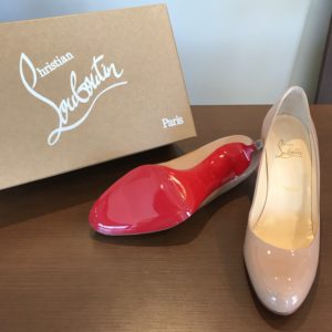 Christian Louboutin ルブタンに赤の裏張り（ハーフソール） | eins-a