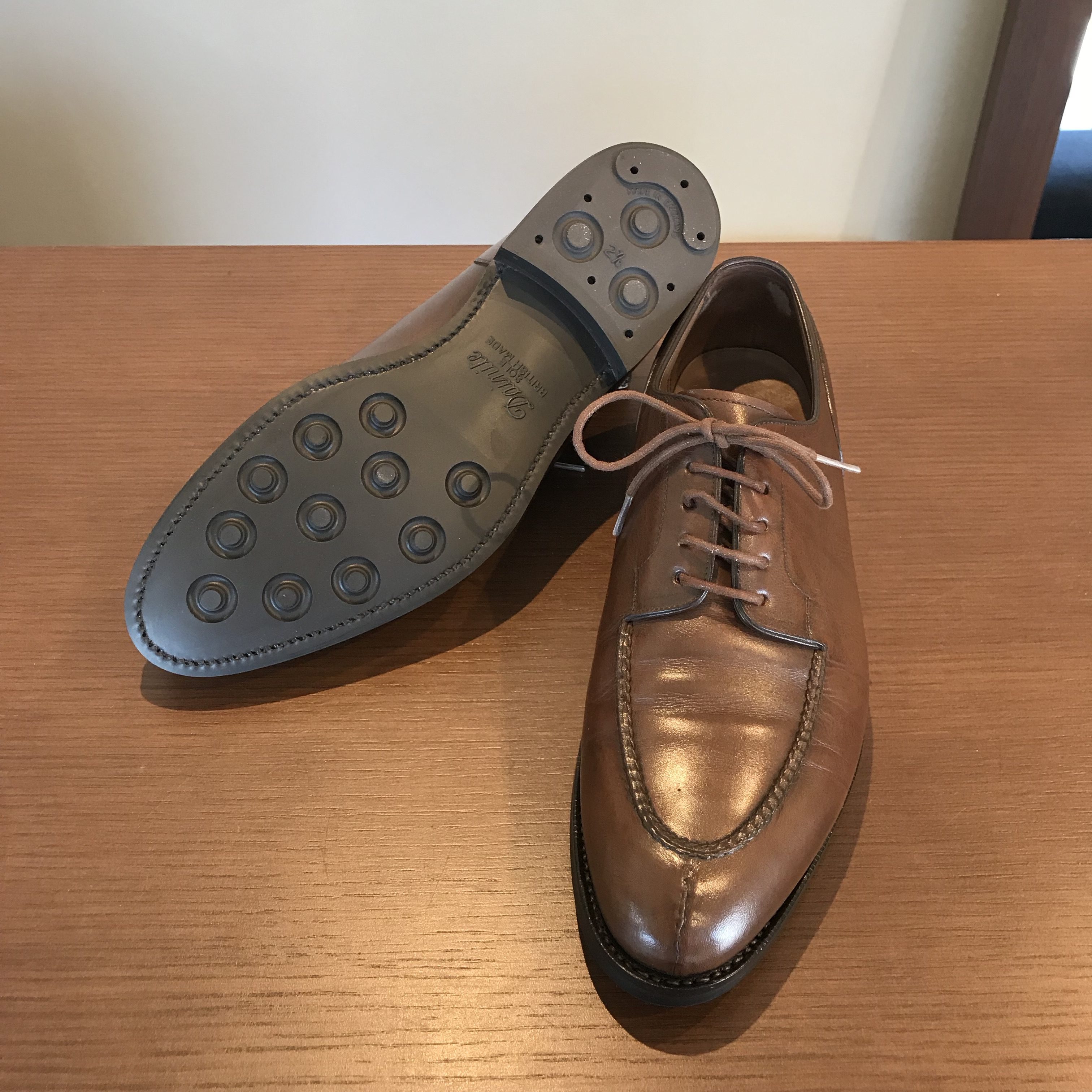 宮城興業 Uチップ ダービー ダイナイトソール交換 Eins A Shoemaker Ota